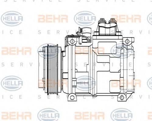 BEHR HELLA SERVICE 8FK351110131 Компресор, кондиціонер