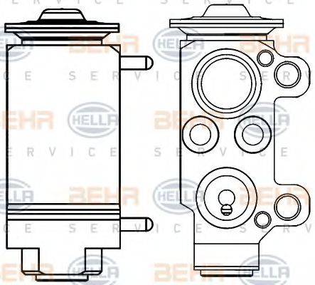 BEHR HELLA SERVICE 8UW351234131 Розширювальний клапан, кондиціонер