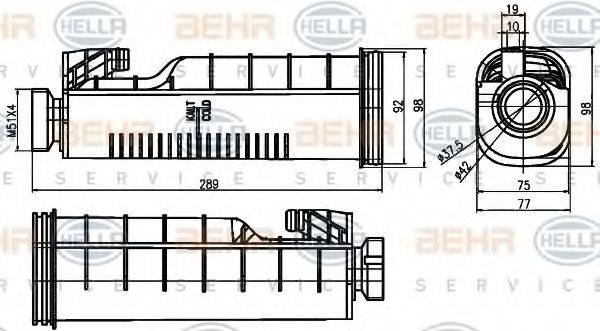 BEHR HELLA SERVICE 8MA376755091 Компенсаційний бак, що охолоджує рідину