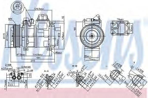 NISSENS 89093 Компресор, кондиціонер