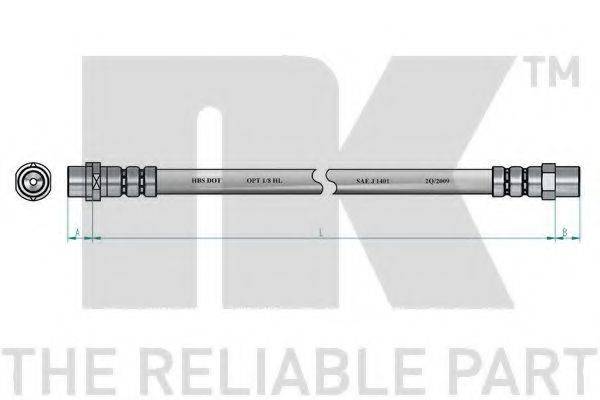NK 851509 Гальмівний шланг