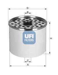 Паливний фільтр UFI 24.361.00