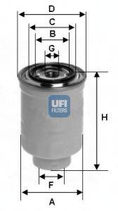 Паливний фільтр UFI 24.374.00
