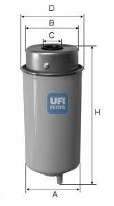 Паливний фільтр UFI 24.432.00