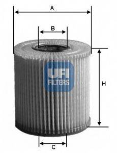 Масляний фільтр UFI 25.001.00