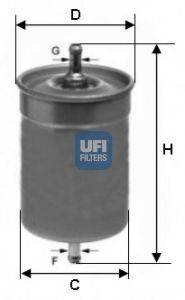 Паливний фільтр UFI 31.500.00
