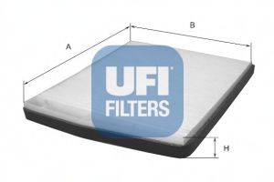 Фільтр, повітря у внутрішньому просторі UFI 53.091.00