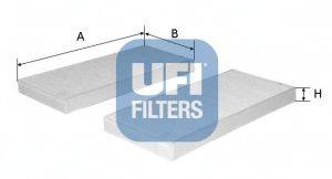 Фильтр, воздух во внутренном пространстве UFI 53.164.00