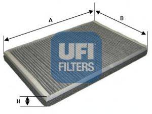 Фільтр, повітря у внутрішньому просторі UFI 54.123.00