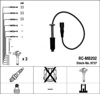 Комплект проводов зажигания NGK 0737