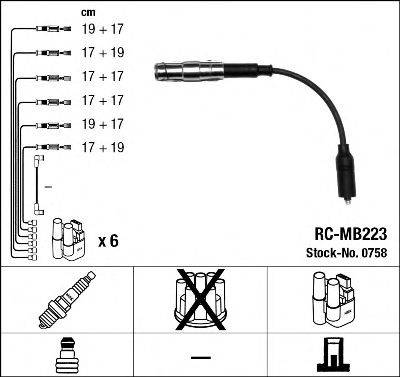 Комплект проводов зажигания NGK 0758