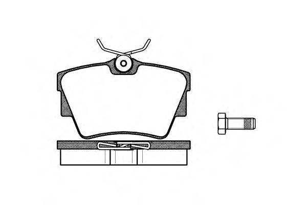 Комплект тормозных колодок, дисковый тормоз ROADHOUSE 2591.30