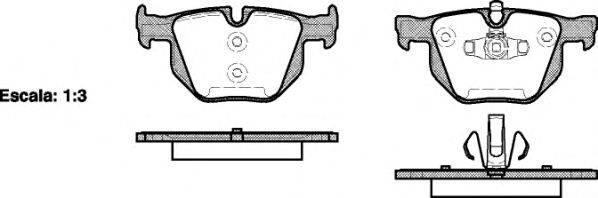 Комплект тормозных колодок, дисковый тормоз REMSA 0381.70