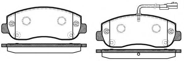 Комплект тормозных колодок, дисковый тормоз REMSA 1449.01