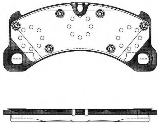 Комплект тормозных колодок, дисковый тормоз REMSA 1345.50