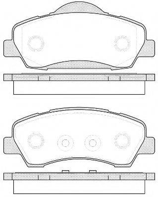 Комплект тормозных колодок, дисковый тормоз REMSA 1530.00