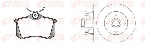 Комплект тормозов, дисковый тормозной механизм REMSA 8263.02