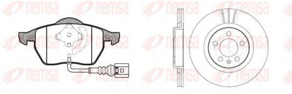 Комплект гальм, дисковий гальмівний механізм REMSA 8390.06