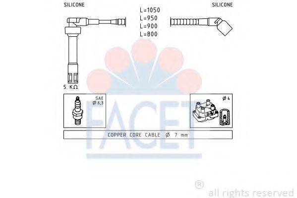 FACET 49921 Комплект дротів запалення