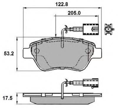Комплект тормозных колодок, дисковый тормоз NATIONAL NP2142