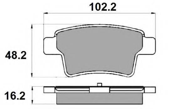 Комплект тормозных колодок, дисковый тормоз NATIONAL NP2289