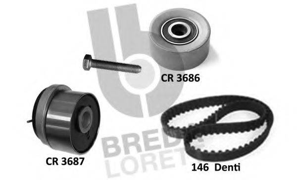 Комплект ременя ГРМ BREDA LORETT KCD0782 Комплект ременя ГРМ BREDA LORETT KCD0782