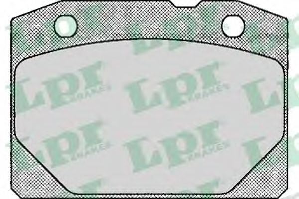 Комплект гальмівних колодок, дискове гальмо LPR 05P127