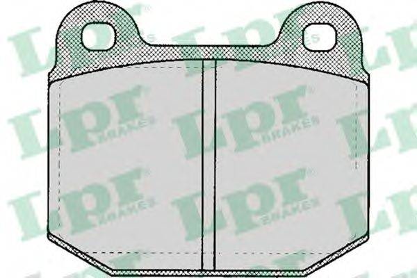Комплект тормозных колодок, дисковый тормоз LPR 05P137