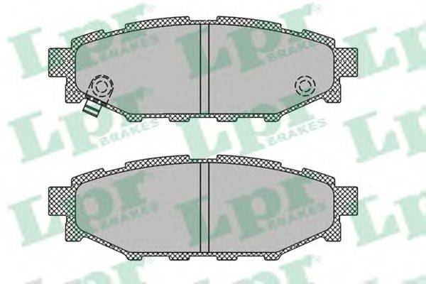 Комплект тормозных колодок, дисковый тормоз LPR 05P1408