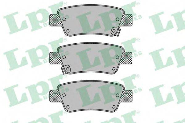 Комплект тормозных колодок, дисковый тормоз LPR 05P1455