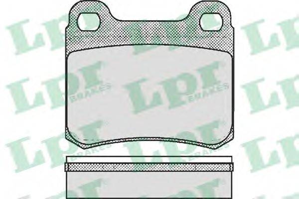 Комплект тормозных колодок, дисковый тормоз LPR 05P181