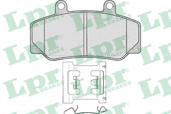 Комплект тормозных колодок, дисковый тормоз LPR 05P318