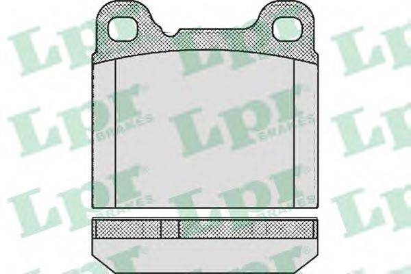 Комплект тормозных колодок, дисковый тормоз LPR 05P362