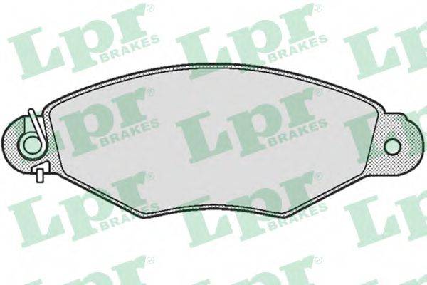 Комплект гальмівних колодок, дискове гальмо LPR 05P661