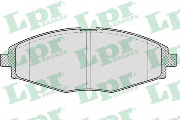 Комплект гальмівних колодок, дискове гальмо LPR 05P693
