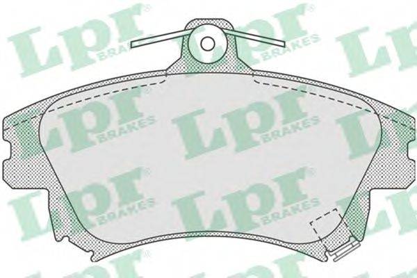 Комплект гальмівних колодок, дискове гальмо LPR 05P711