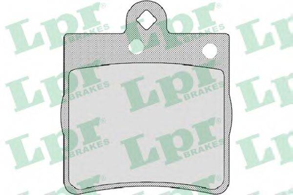 Комплект гальмівних колодок, дискове гальмо LPR 05P726