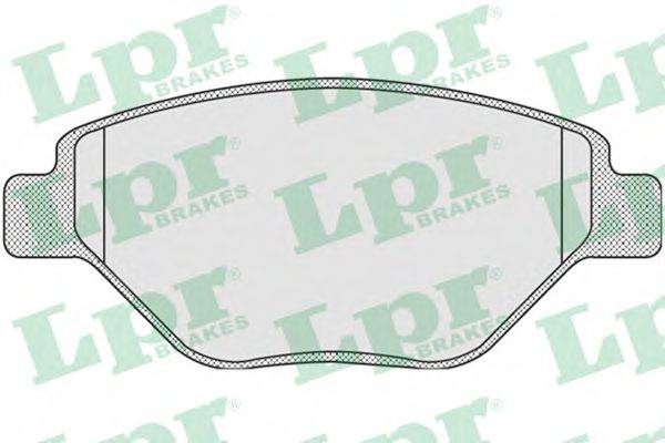 Комплект тормозных колодок, дисковый тормоз LPR 05P910