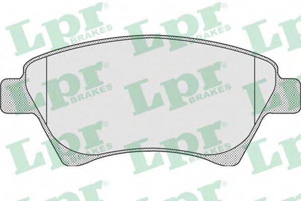 Комплект гальмівних колодок, дискове гальмо LPR 05P911