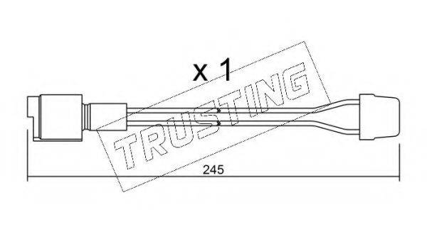 Сигналізатор, знос гальмівних колодок TRUSTING SU.072