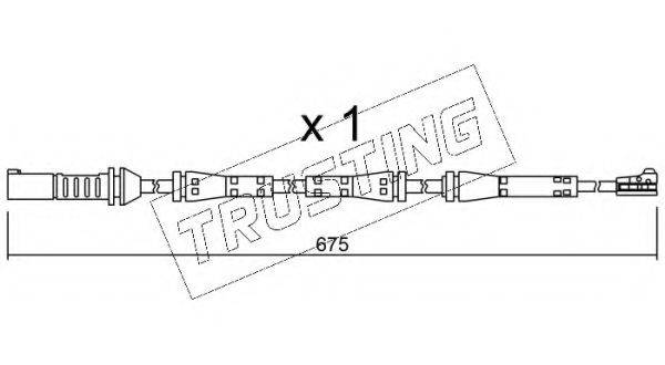 TRUSTING SU278 Сигналізатор, знос гальмівних колодок