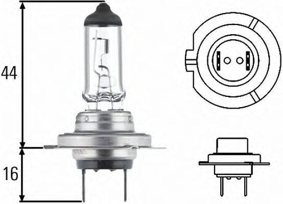 Лампа накаливания, фара дальнего света; Лампа накаливания, основная фара; Лампа накаливания; Лампа накаливания, основная фара; Лампа накаливания, фара с авт. системой стабилизации HELLA 8GH 007 157-201