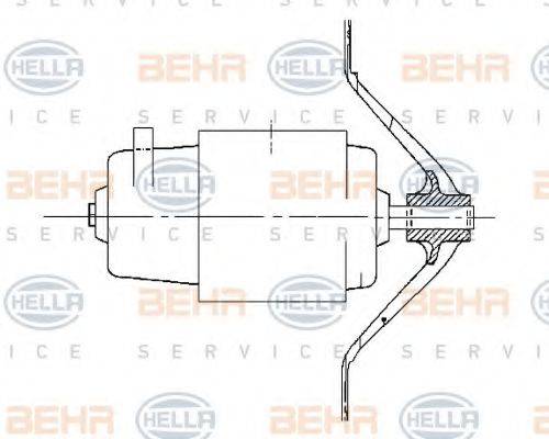 HELLA 8EW009158381 Вентилятор салону