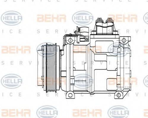 Компресор, кондиціонер HELLA 8FK 351 110-131