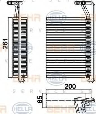 HELLA 8FV351330501 Випарник, кондиціонер