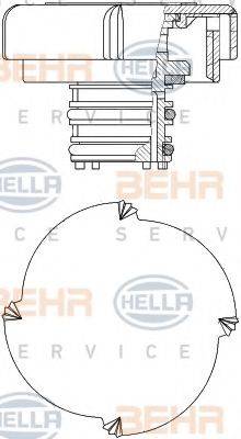 HELLA 8MY376743431 Кришка, резервуар охолодної рідини