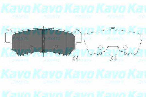 Комплект гальмівних колодок, дискове гальмо KAVO PARTS KBP-1007