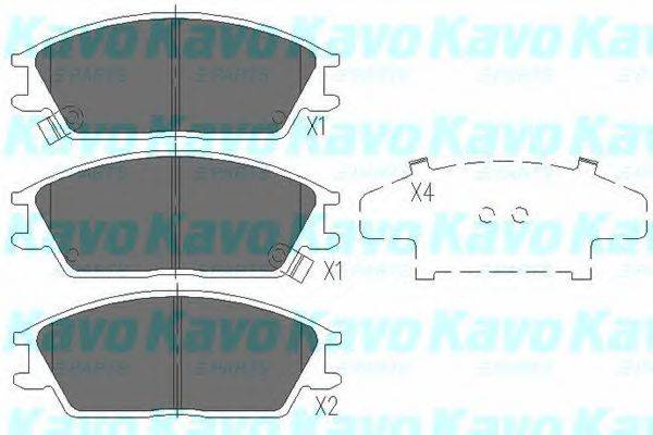 Комплект тормозных колодок, дисковый тормоз KAVO PARTS KBP-3028