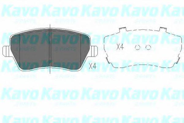 Комплект тормозных колодок, дисковый тормоз KAVO PARTS KBP-6559