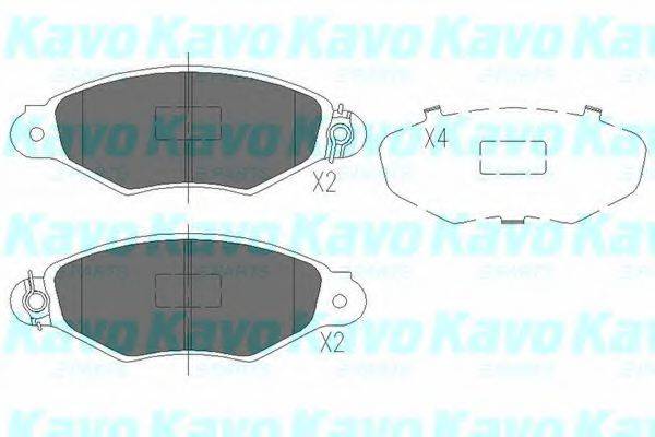 Комплект тормозных колодок, дисковый тормоз KAVO PARTS KBP-6565